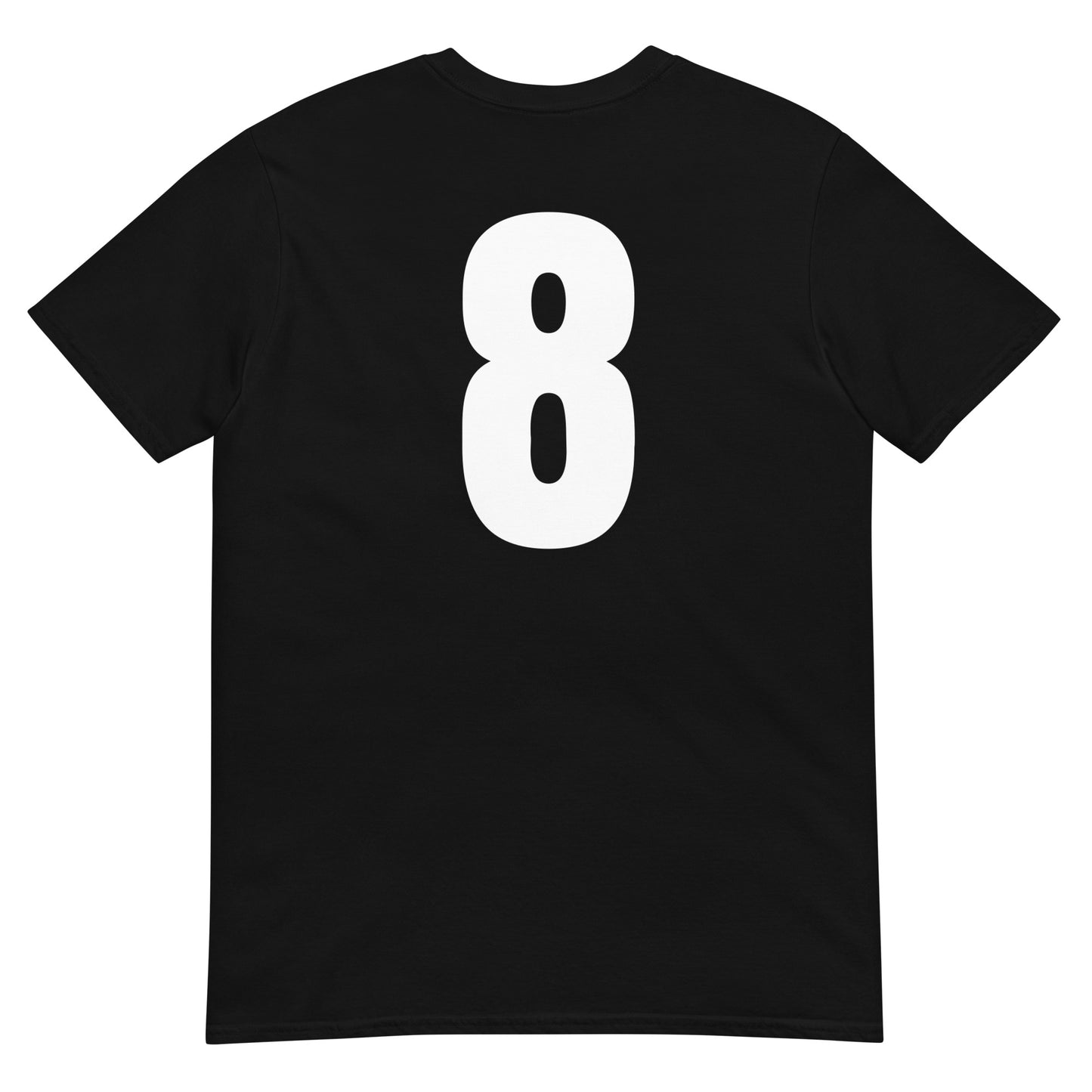 Numero 8 selässä t-paita