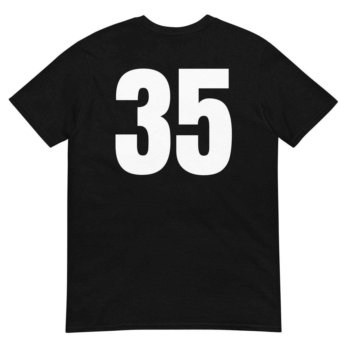 Numero 35 selässä t-paita