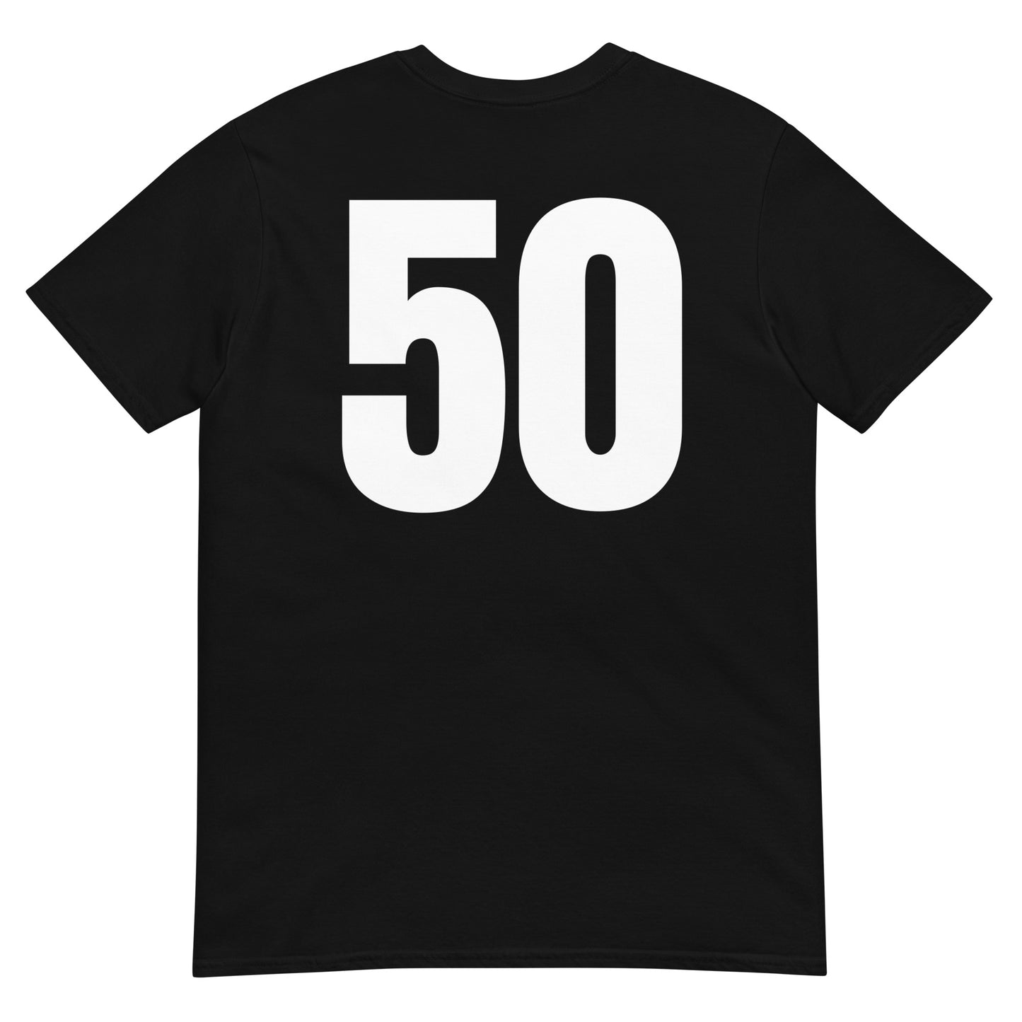 Numero 50 selässä t-paita