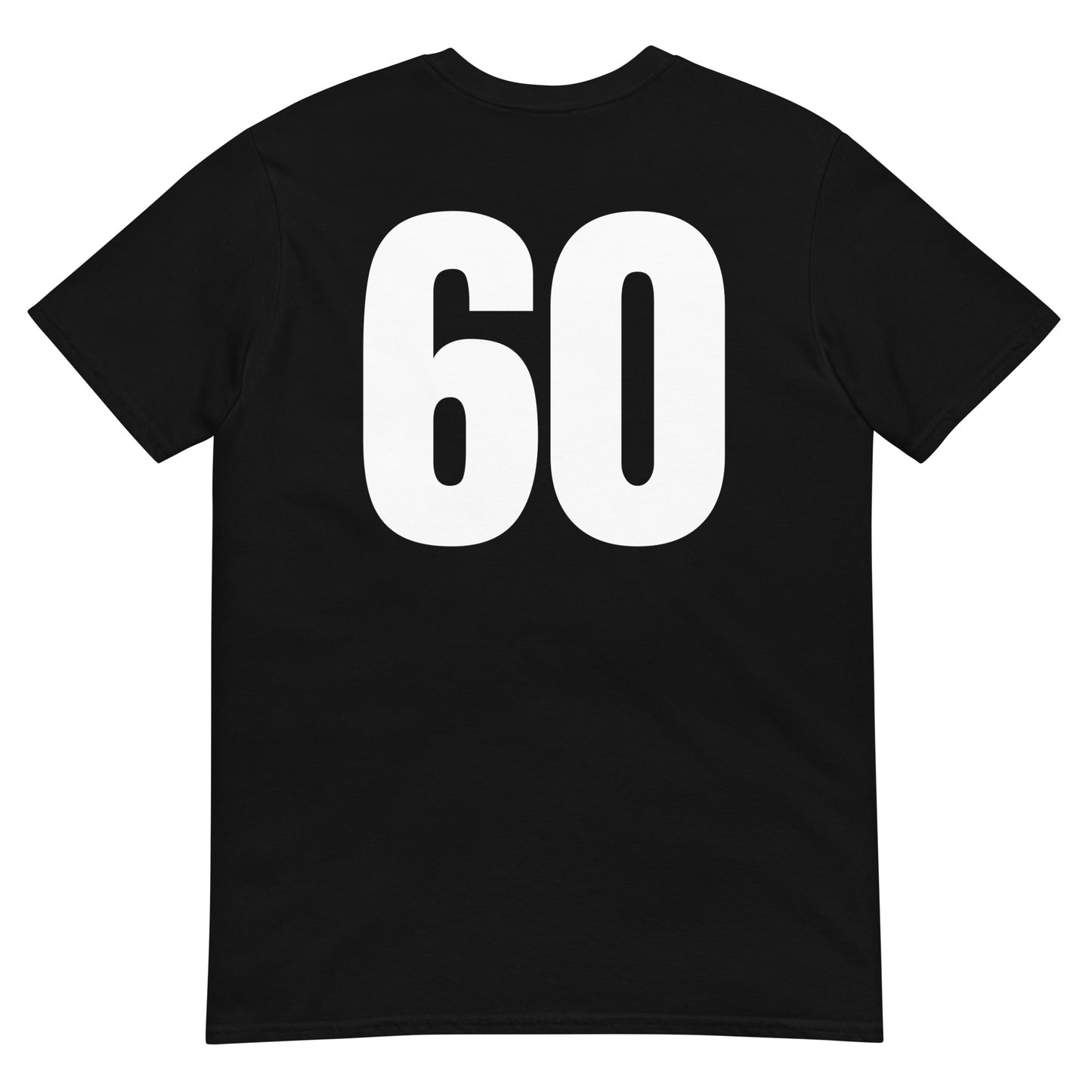 Numero 60 selässä t-paita