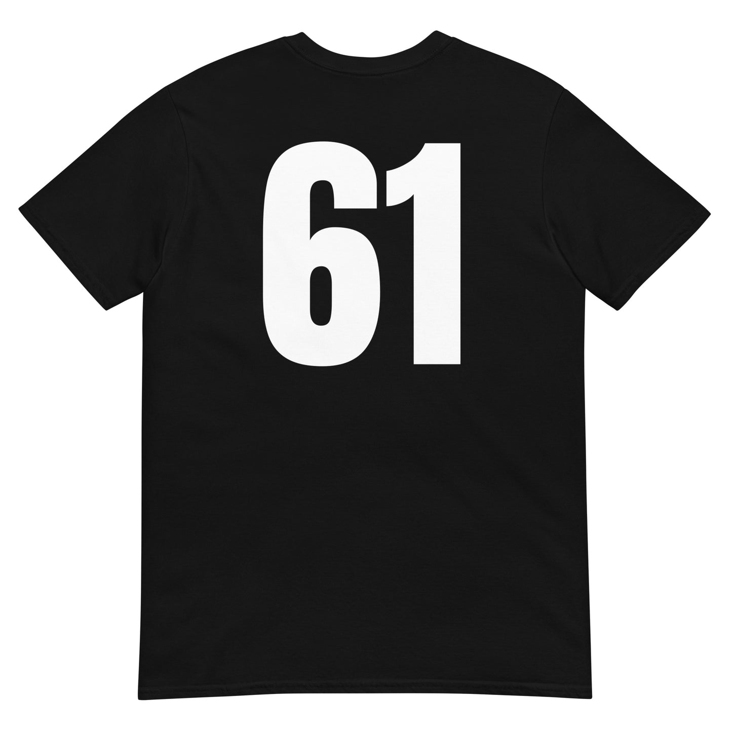 Numero 61 selässä t-paita