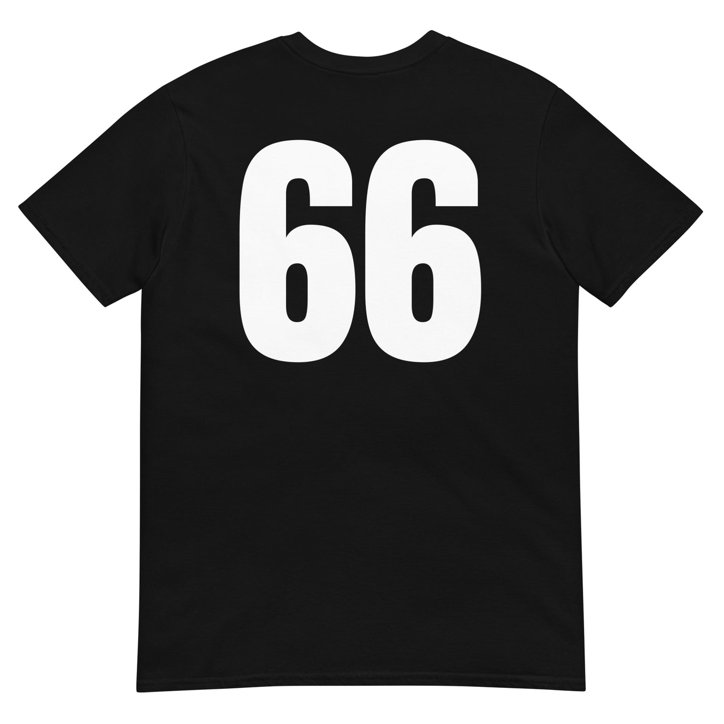 Numero 66 selässä t-paita