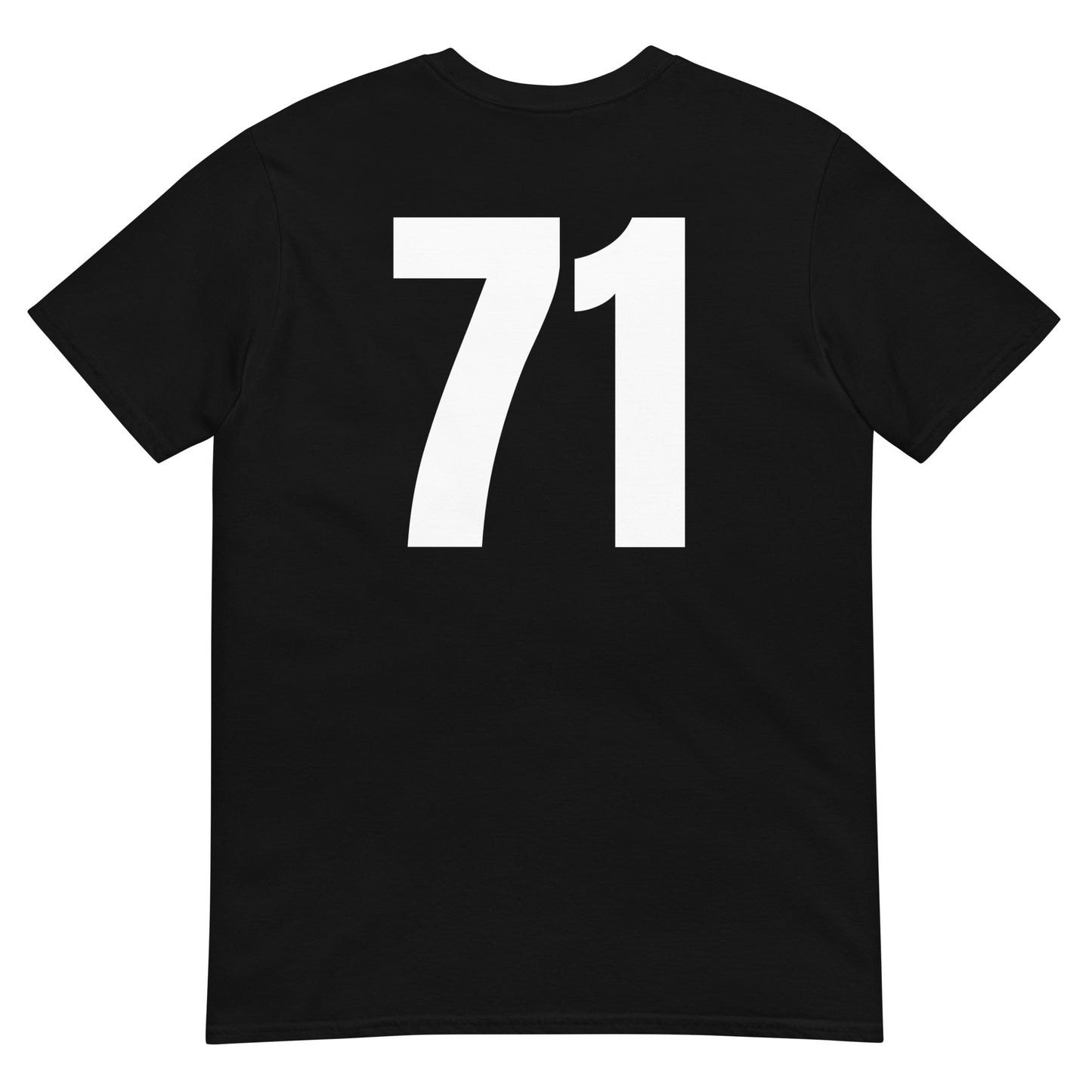 Numero 71 selässä t-paita