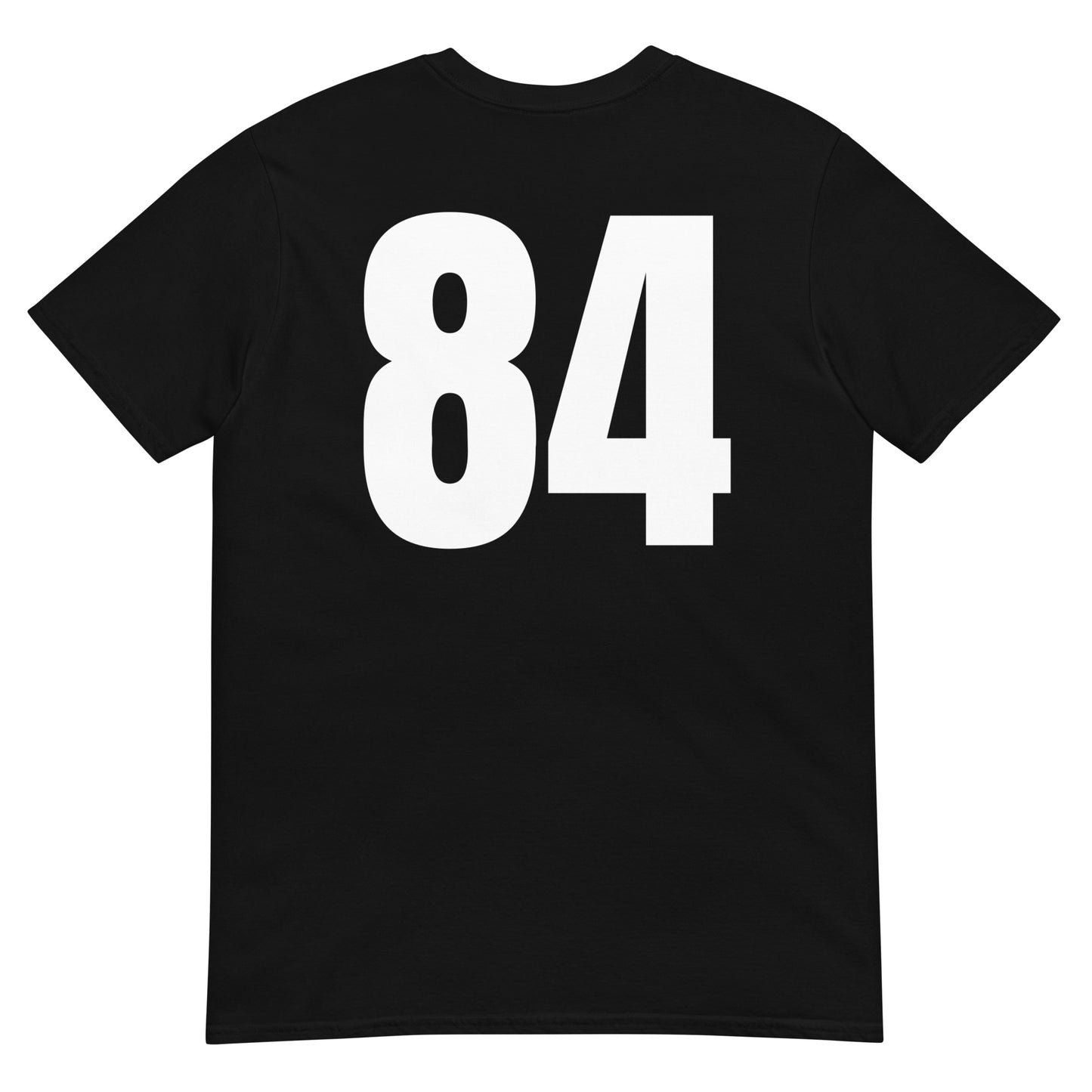 Numero 84 selässä t-paita
