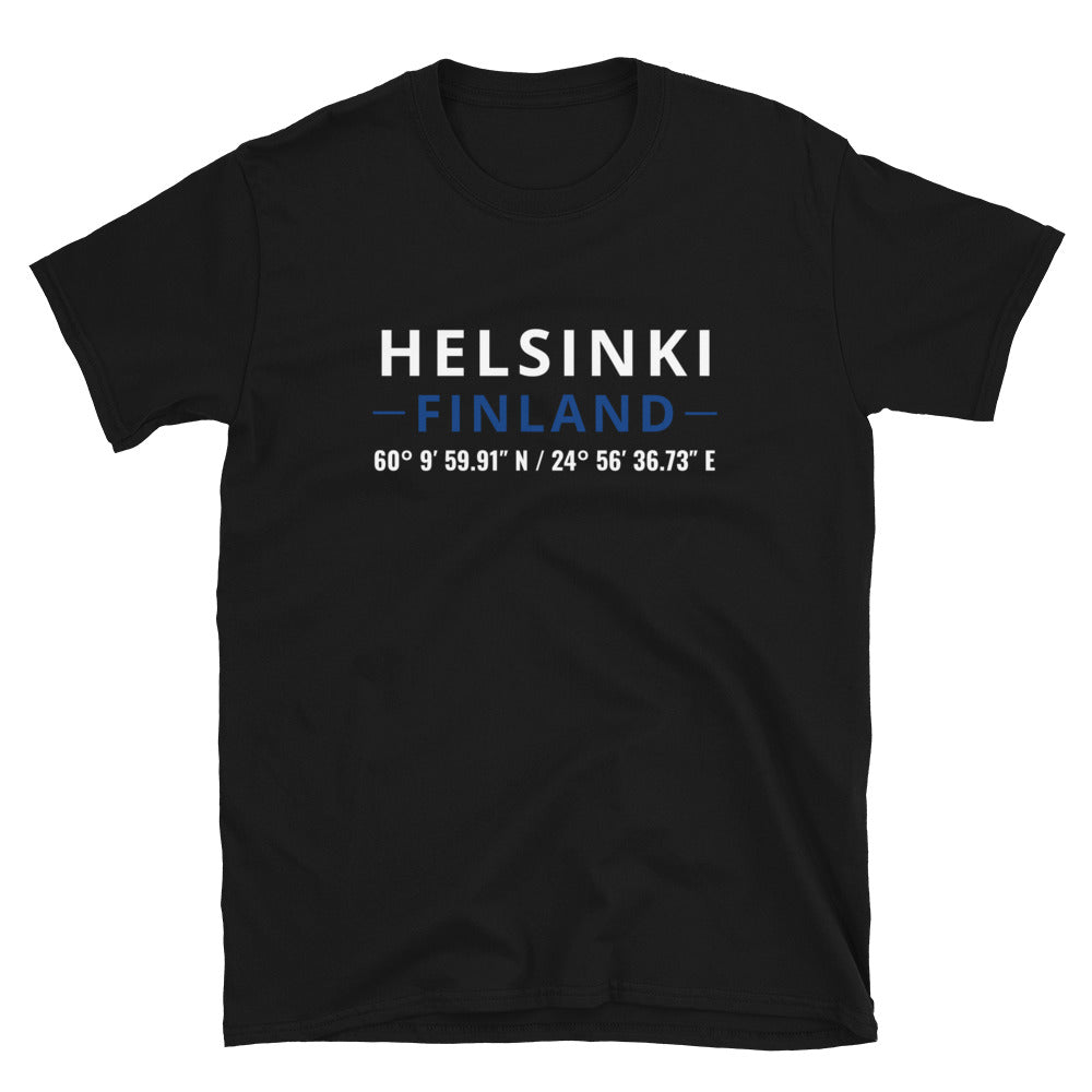 Helsinki - Koordinaatit t-paita