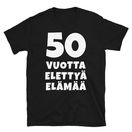 50 vuotta elettyä elämää t-paita
