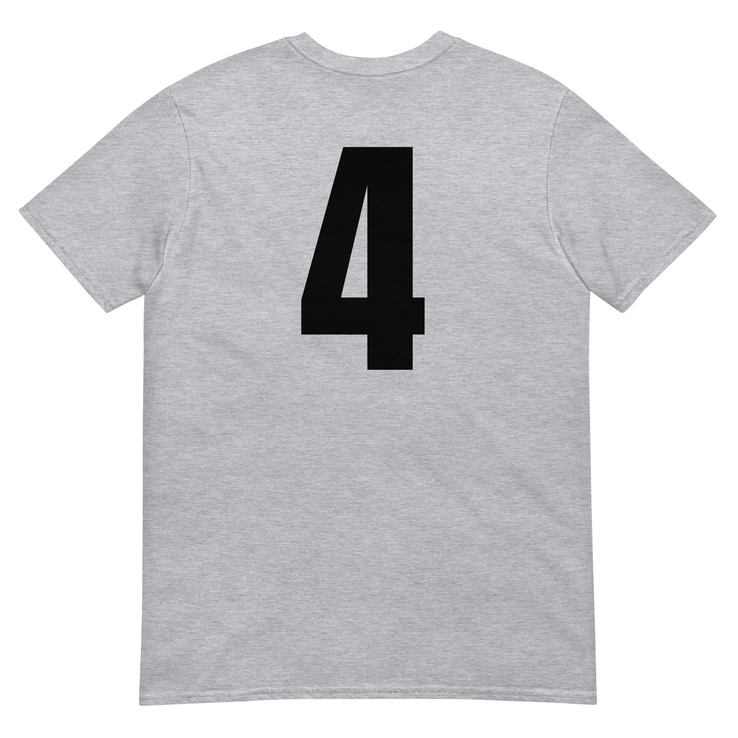 Numero 4 selässä t-paita