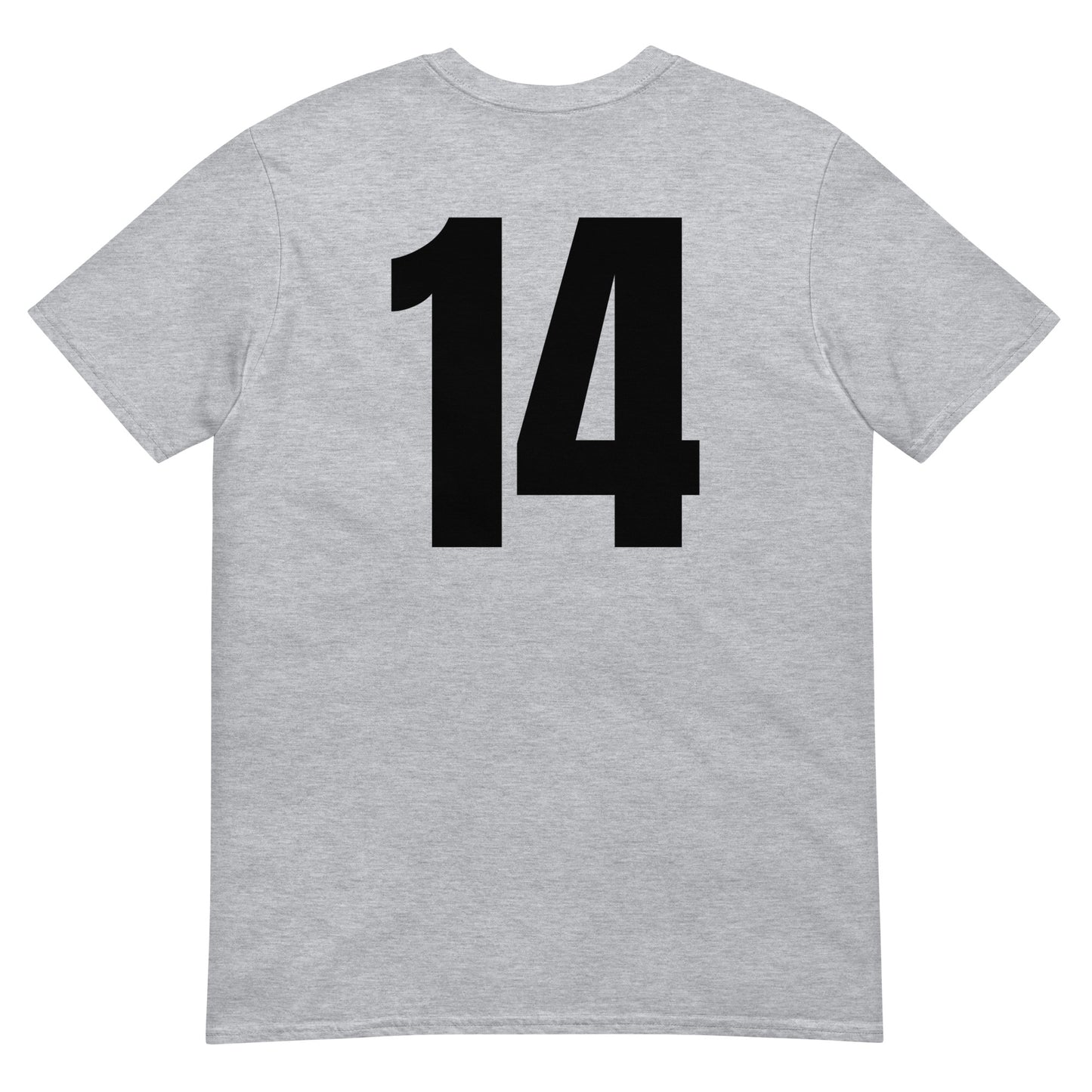 Numero 14 selässä t-paita