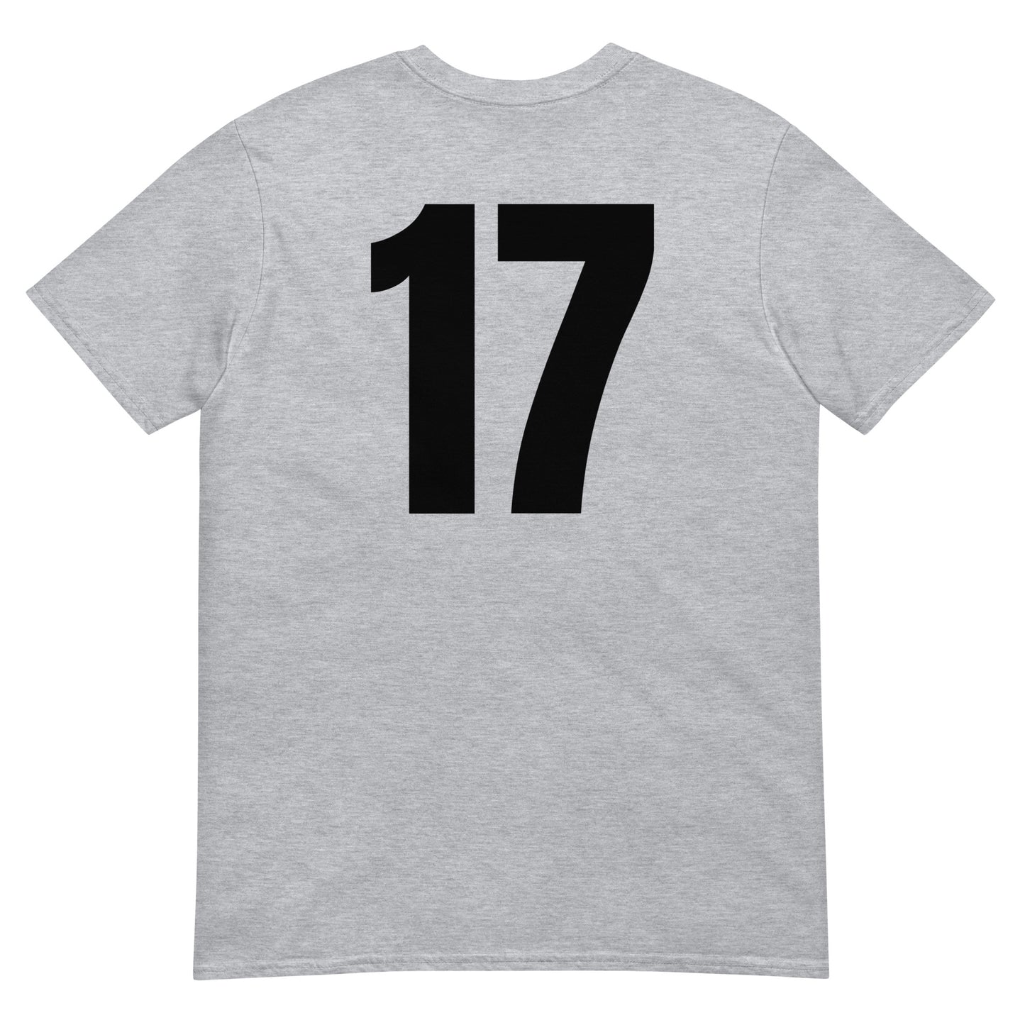 Numero 17 selässä t-paita