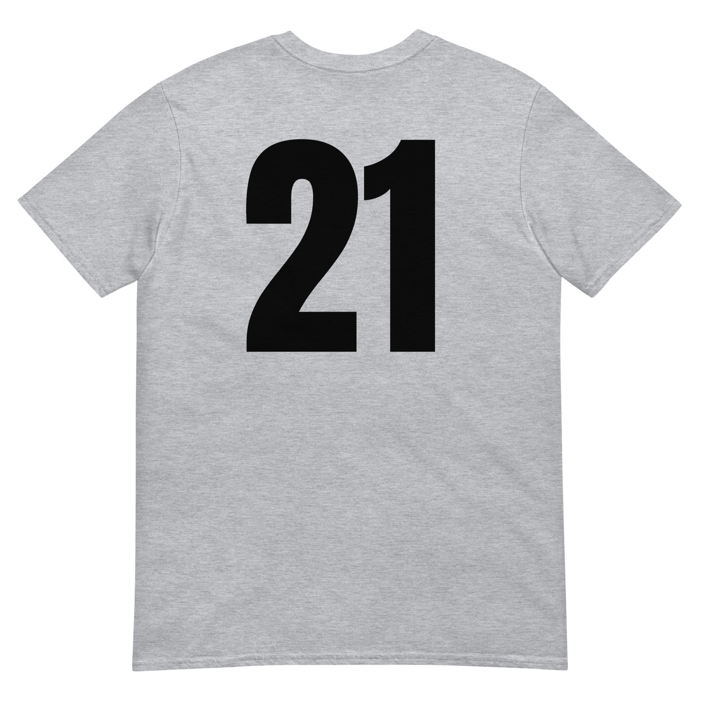 Numero 21 selässä t-paita