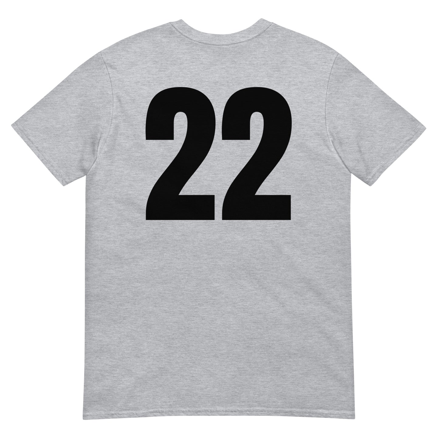 Numero 22 selässä t-paita