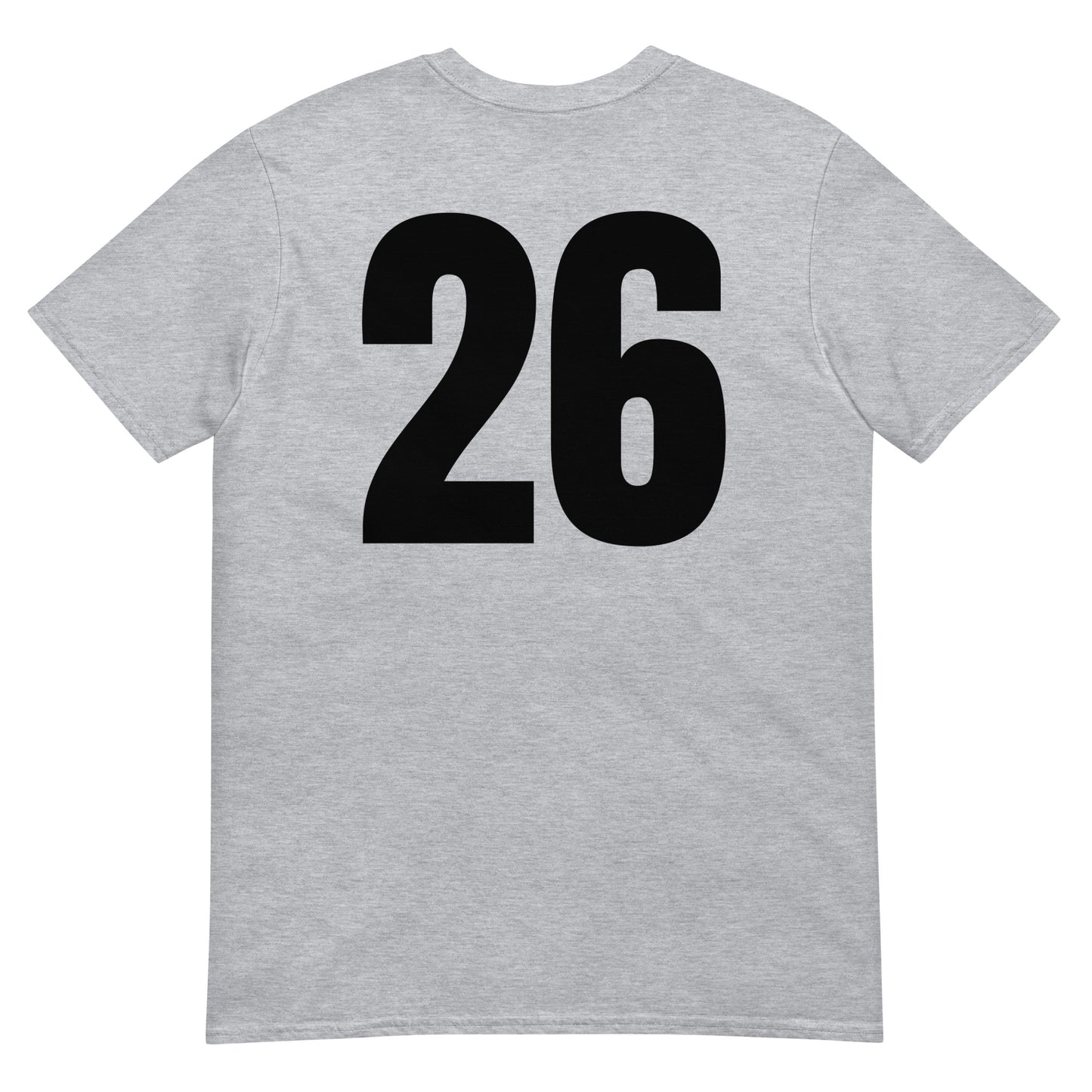 Numero 26 selässä t-paita