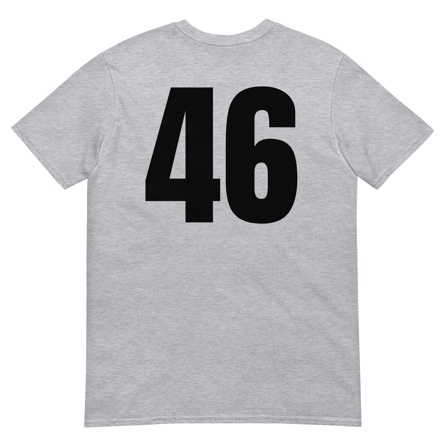 Numero 46 selässä t-paita