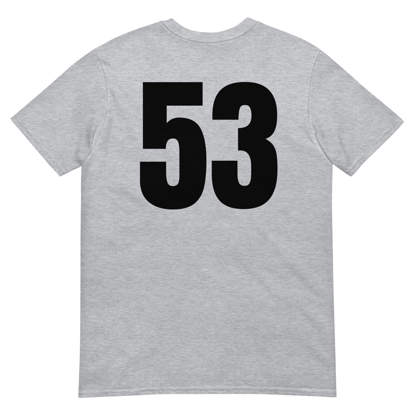 Numero 53 selässä t-paita