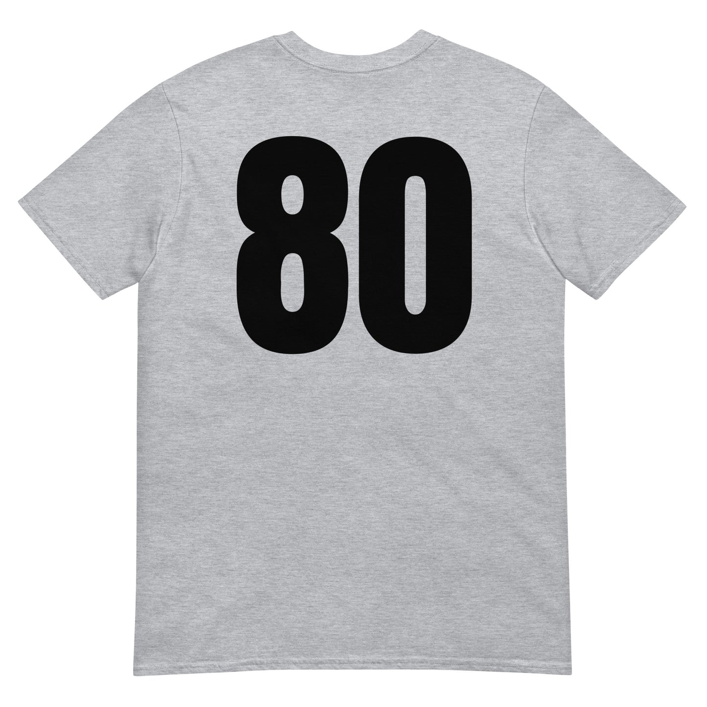 Numero 80 selässä t-paita