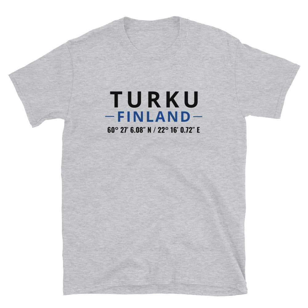 Turku - Koordinaatit t-paita
