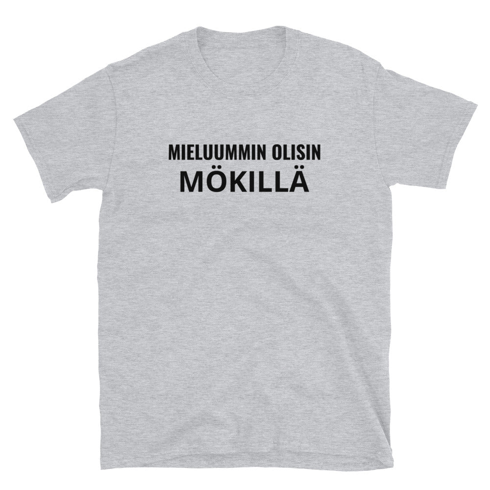 Mieluummin olisin mökillä t-paita