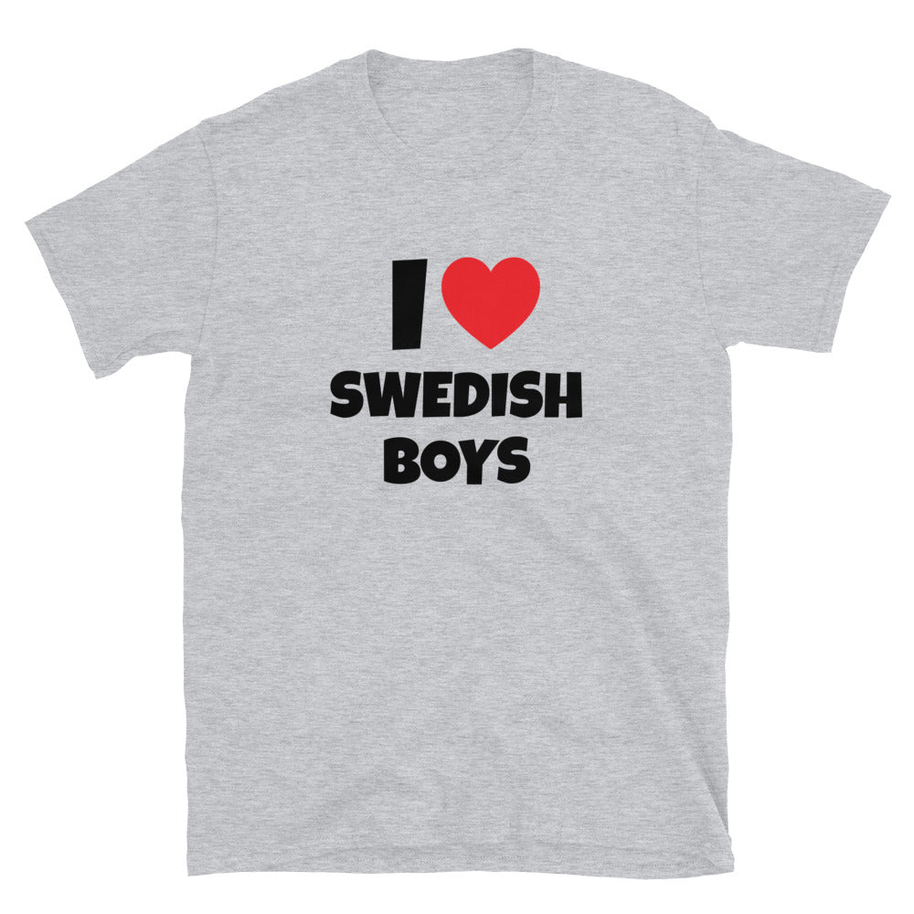 I â¤ď¸ Swedish Boys t-paita