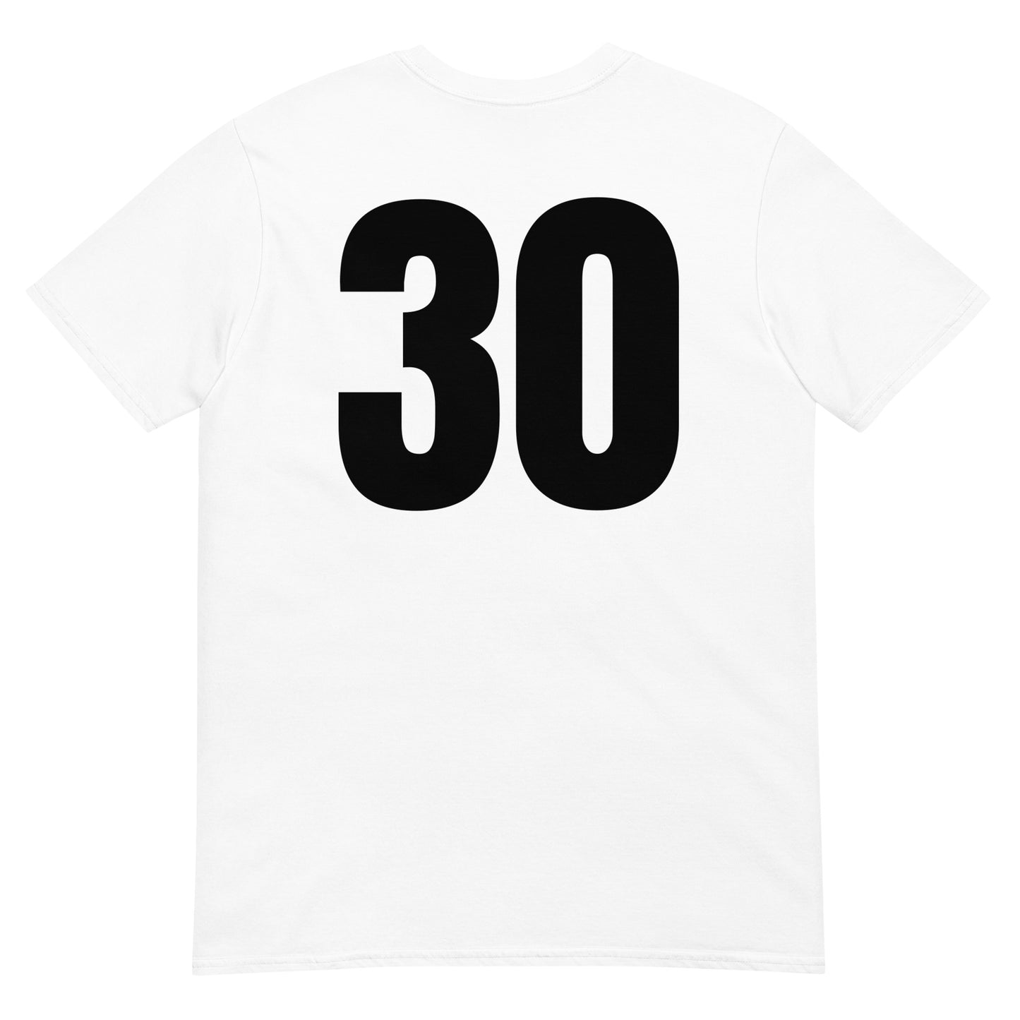 Numero 30 selässä t-paita