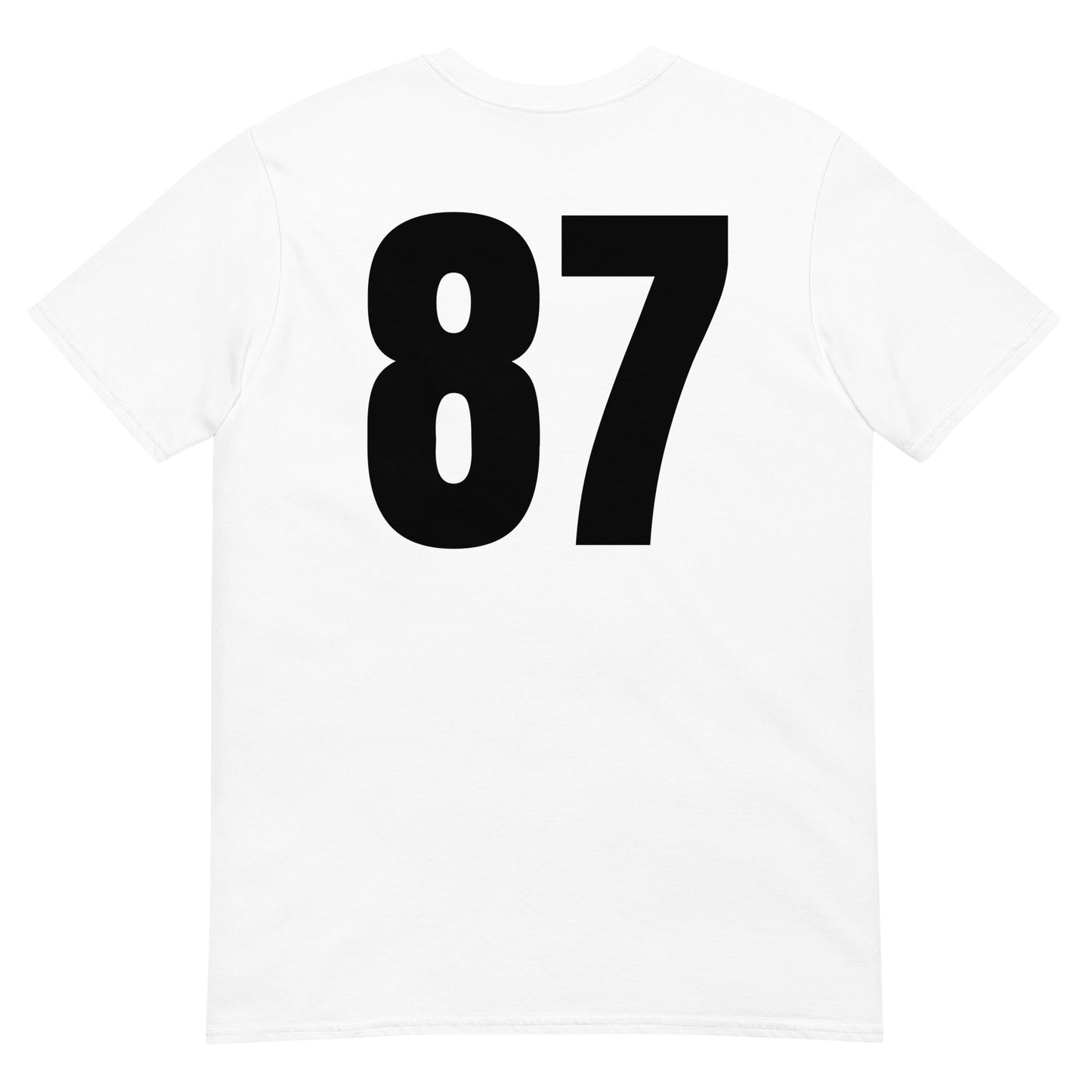 Numero 87 selässä t-paita