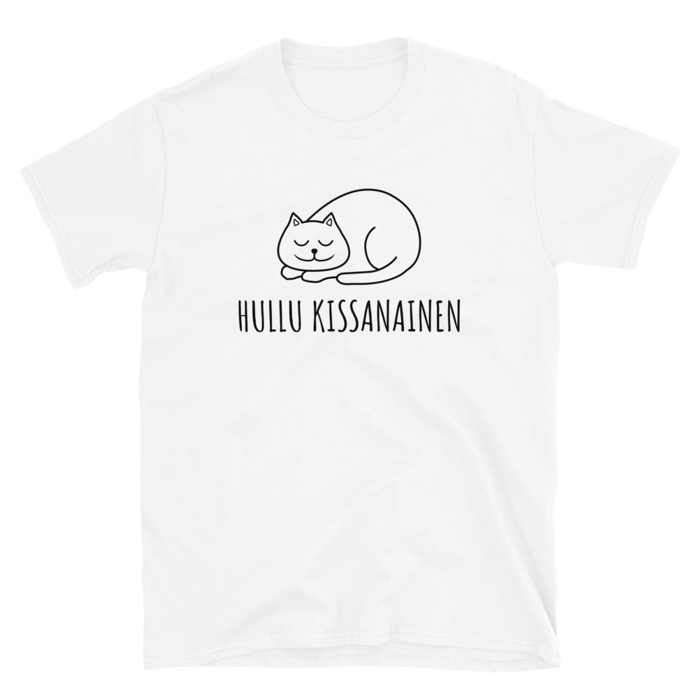 Hullu kissanainen t-paita