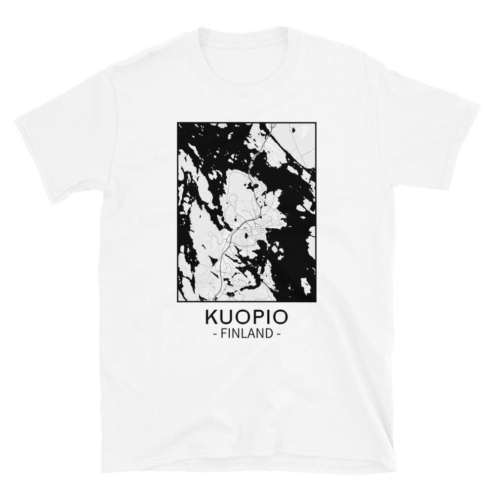 Kuopio - kartta t-paita