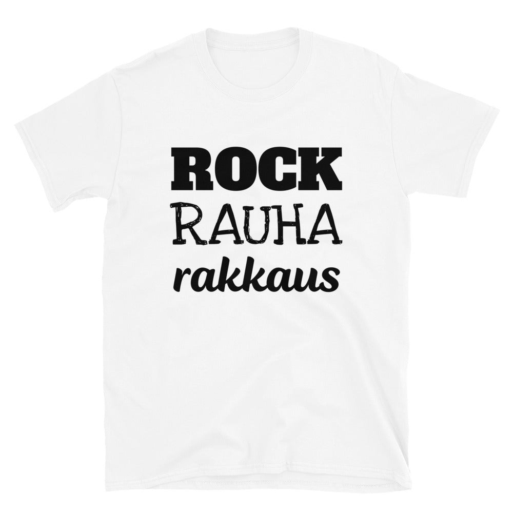 Rock rauha ja rakkaus t-paita