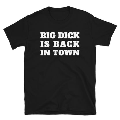 Big Dick is Back in Town t-paita