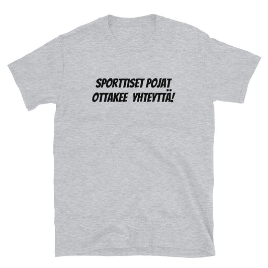 Sporttiset pojat ottakee yhteyttä t-paita