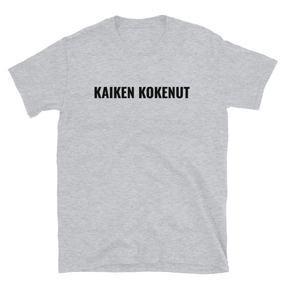 Kaiken kokenut t-paita