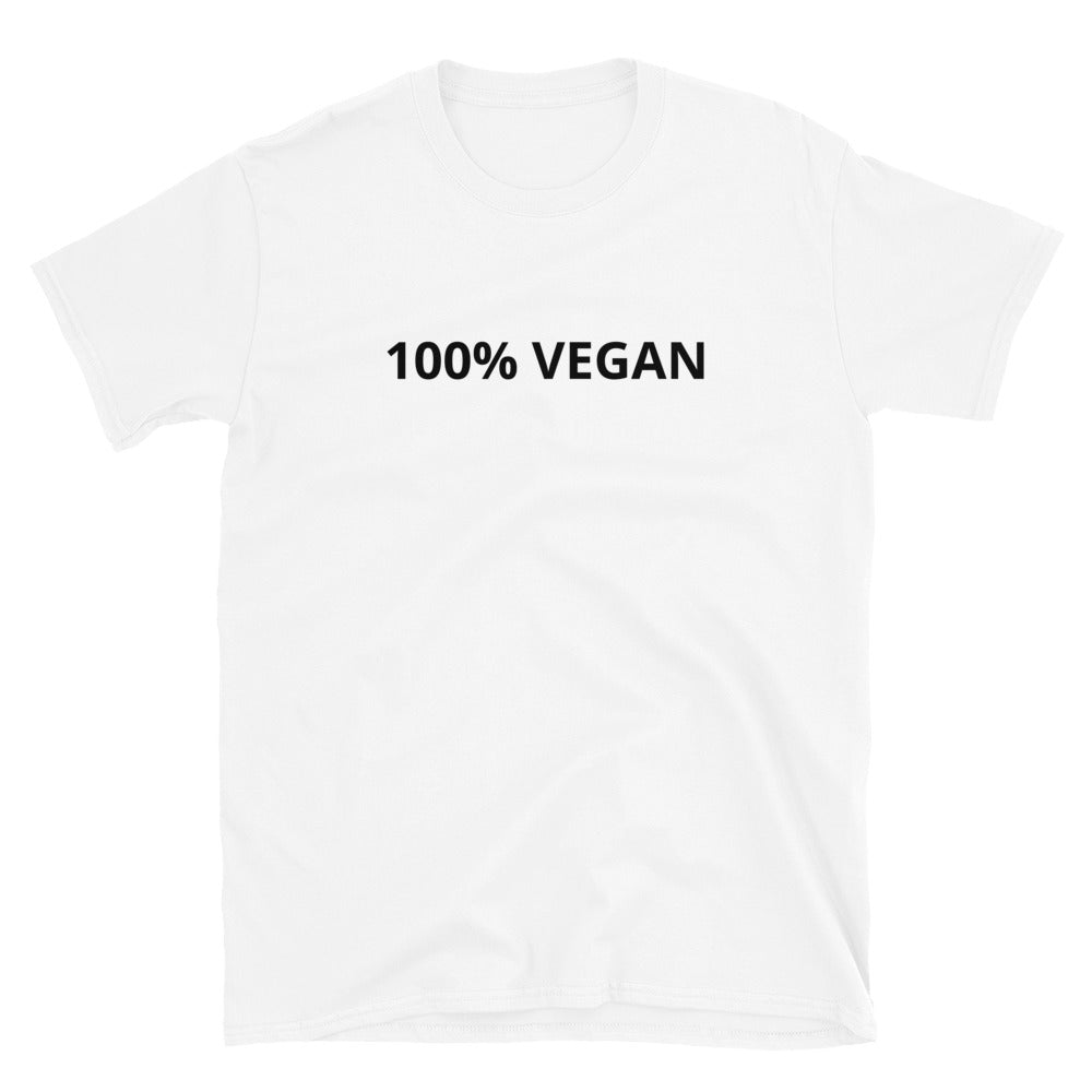 100% vegan t-paita