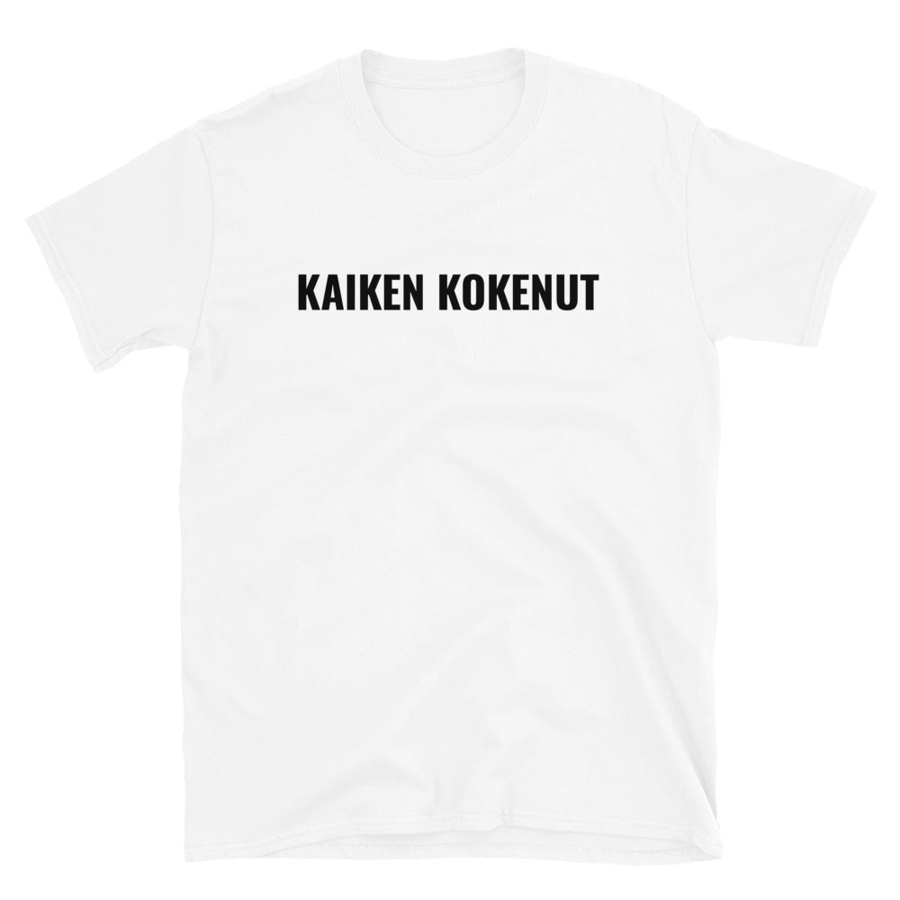 Kaiken kokenut t-paita