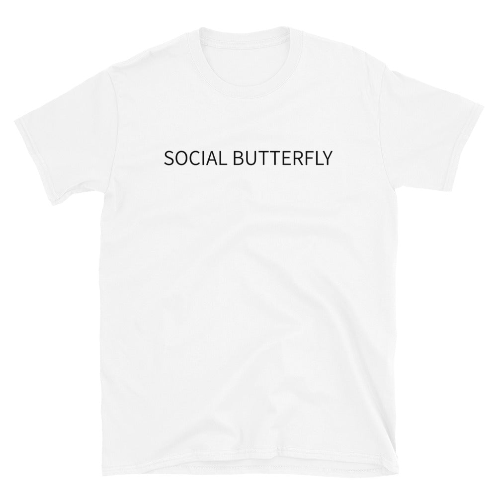 Social butterfly t-paita