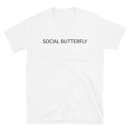 Social butterfly t-paita