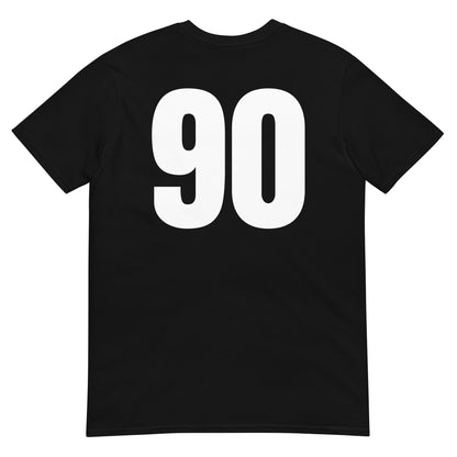 Numero 90 selässä t-paita