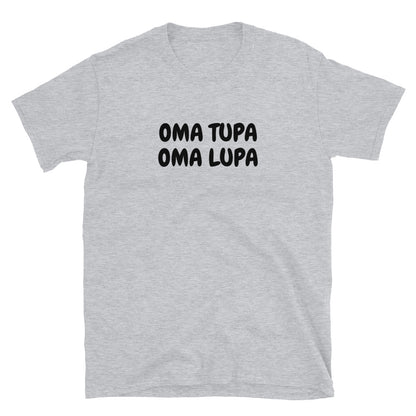 Oma tupa oma lupa t-paita