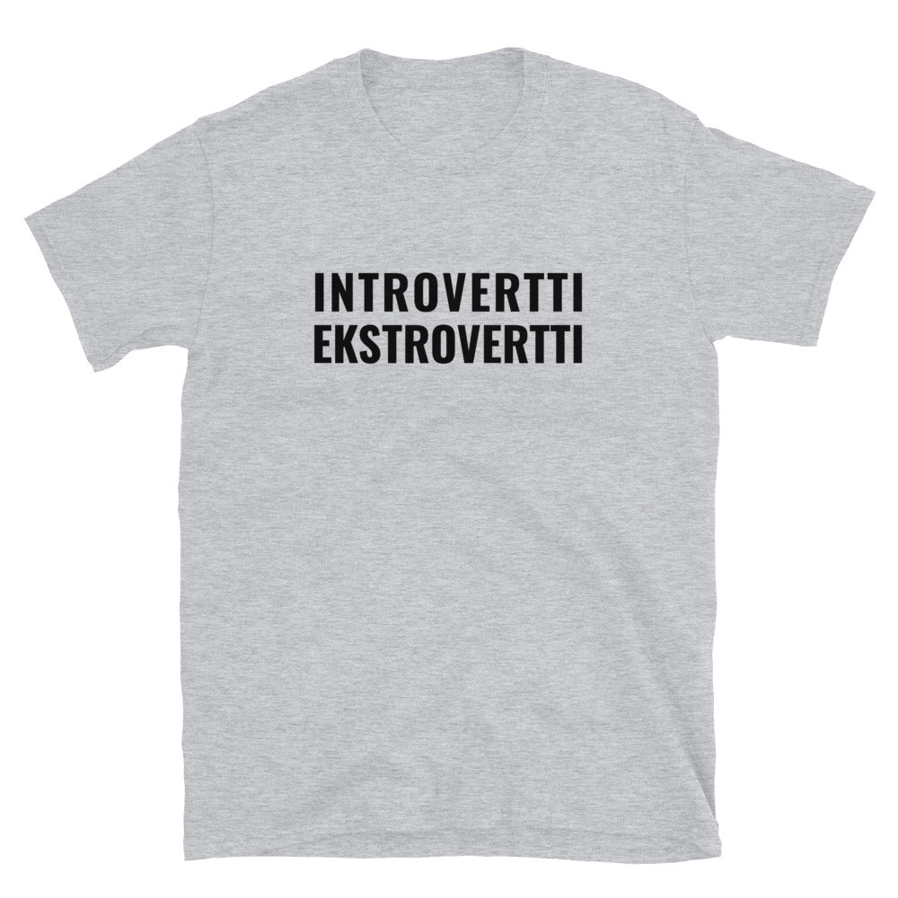 Introvertti ekstrovertti t-paita