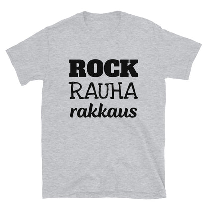 Rock rauha ja rakkaus t-paita