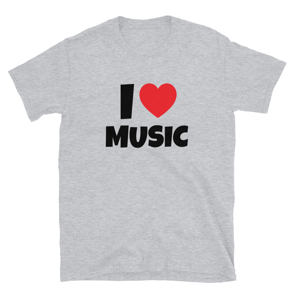 I ❤️ Music t-paita