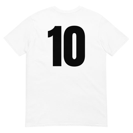 Numero 10 selässä t-paita