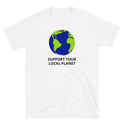 Support Your Local Planet t-paita