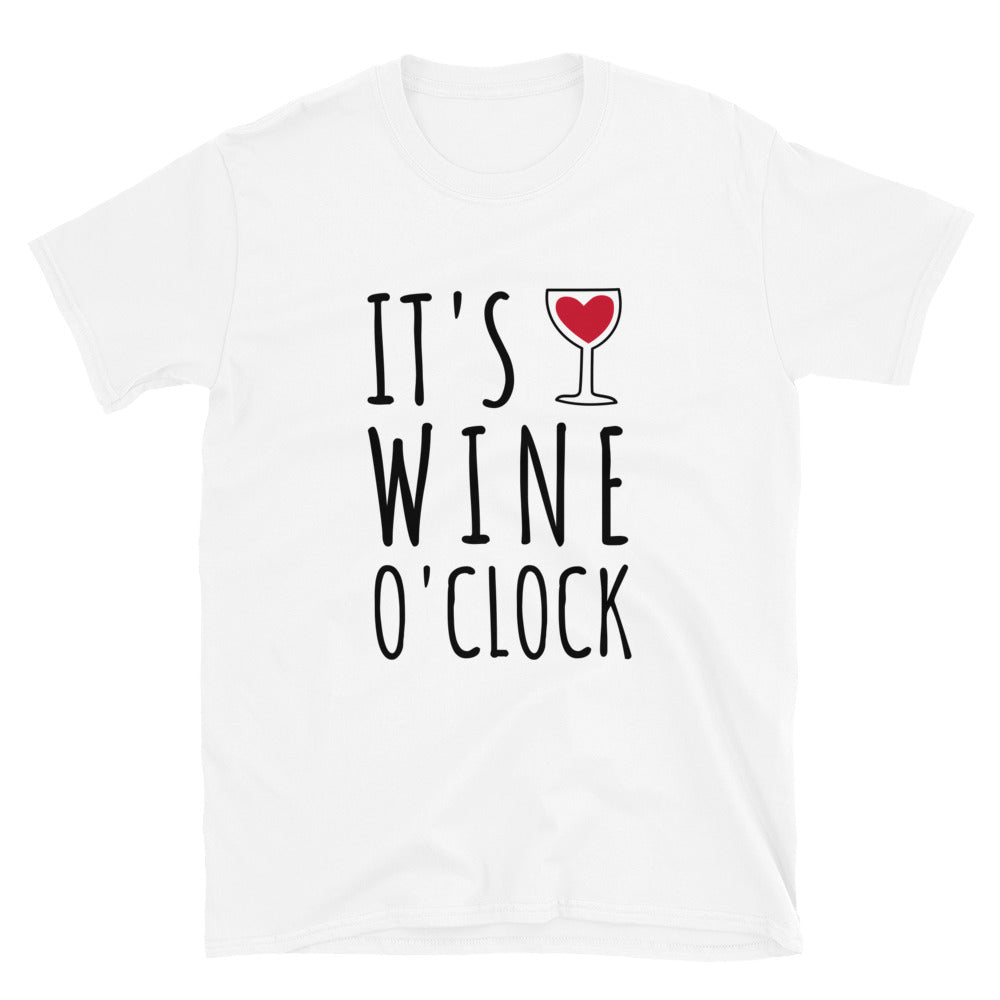 It's wine o'clock t-paita