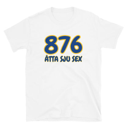 Åtta sju sex t-paita