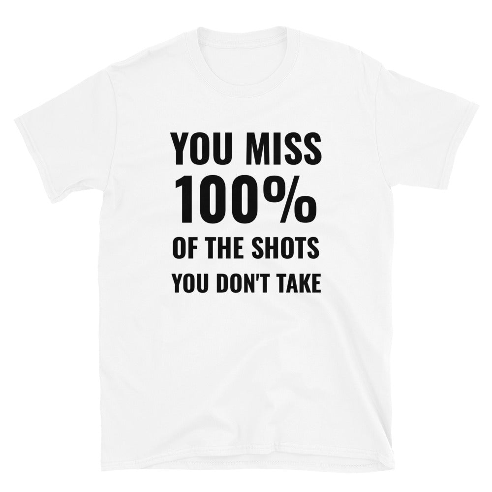 You miss 100% of the shots you don't take t-paita