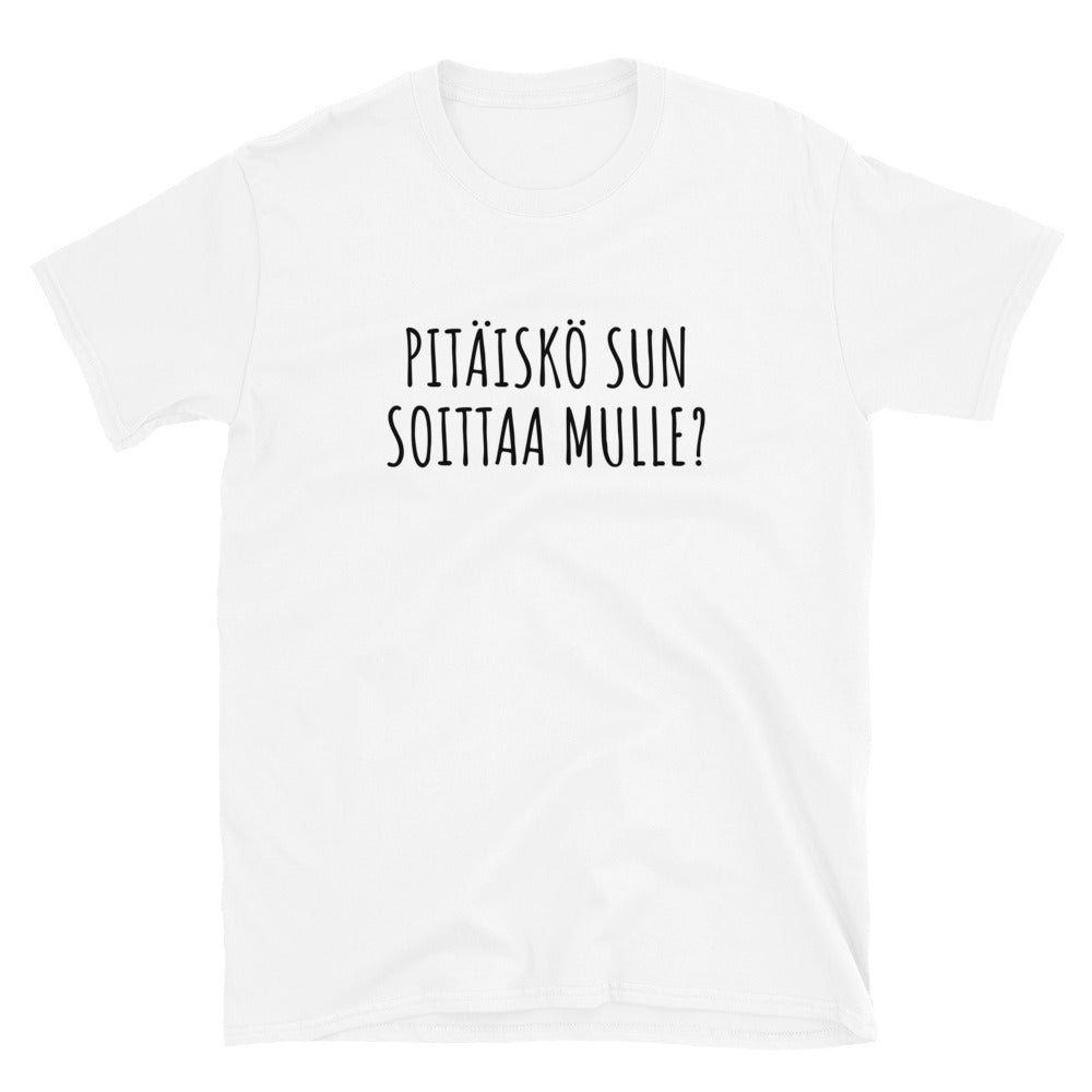 Pitäiskö sun soittaa mulle t-paita