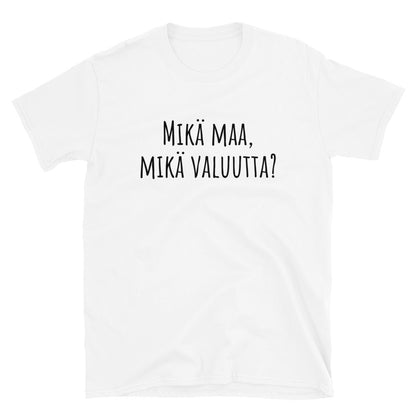 Mikä maa mikä valuutta t-paita