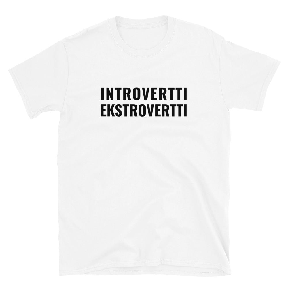 Introvertti ekstrovertti t-paita