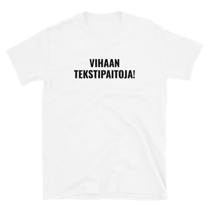 Vihaan tekstipaitoja t-paita